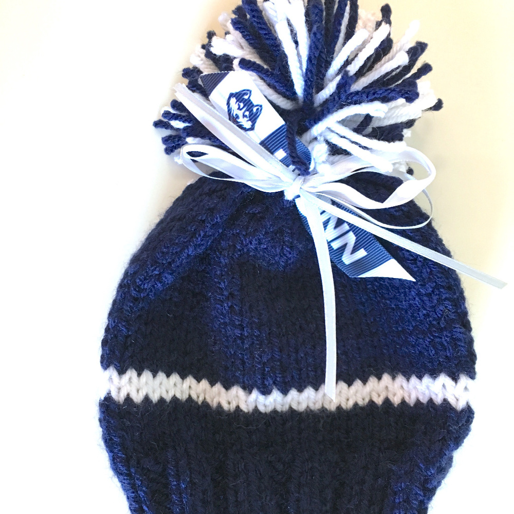 UCONN HUSKIES Handmade Baby Hat